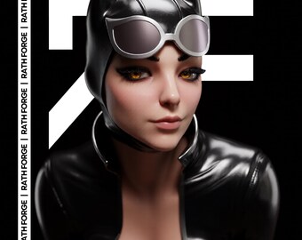 Catgirl NSFW STL 3D Print Model 1/6 Scale