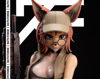 Fio Furry Tactical Bunny NSFW 1/6スケール STL 3Dプリントファイル 非対応アニメスタチュー