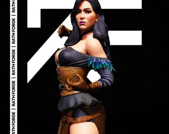 Yennefer of Vengerberg STL | Tovenares figuur 1/4 en 1/6 (niet-ondersteunde digitale download)
