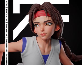 Yuri Sakazaki King of Fighters NSFW STL 3D Print Model 1/6 Scale