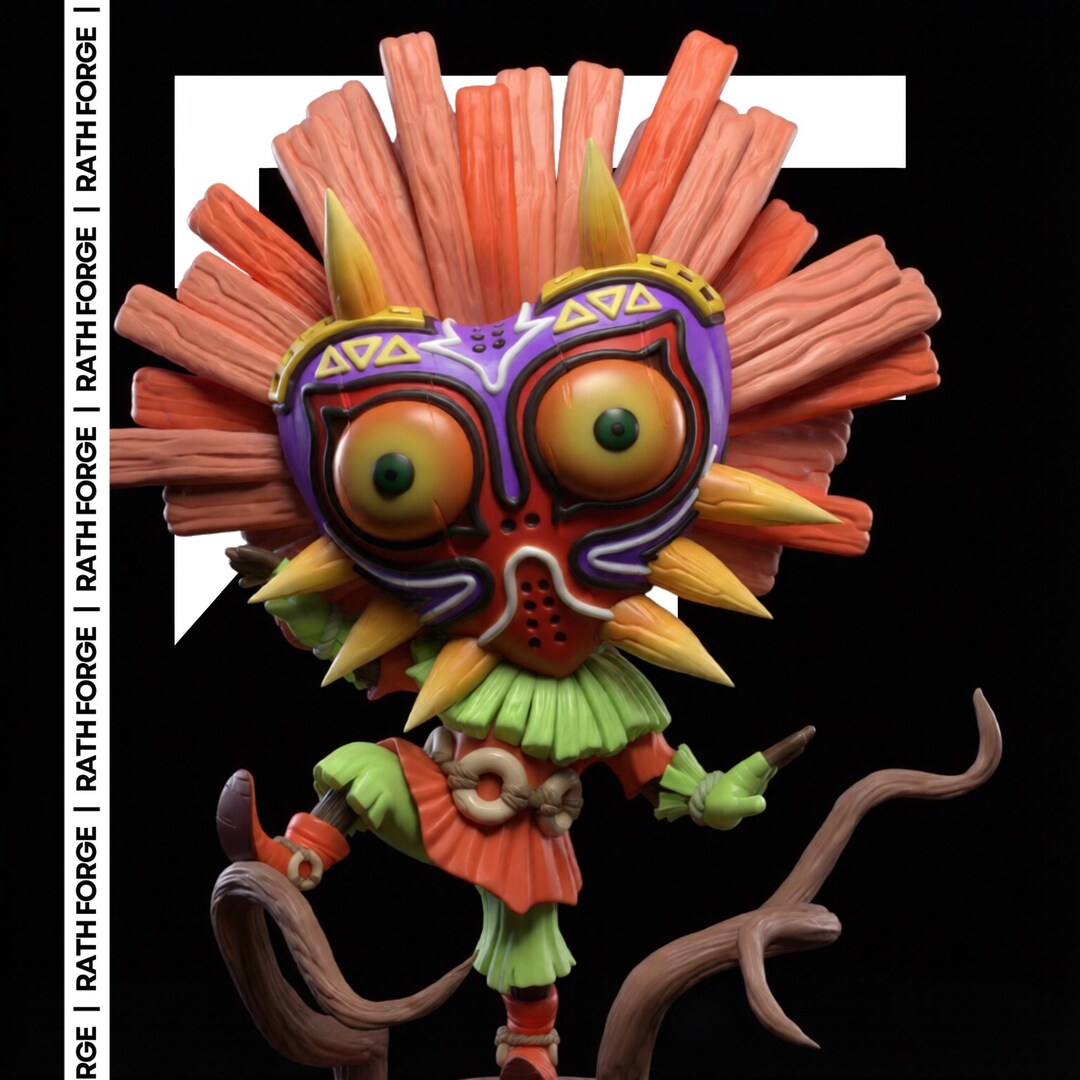 Skull Kid Chibi 3D Print File: Majora Mask Fantasy Character (STL ...