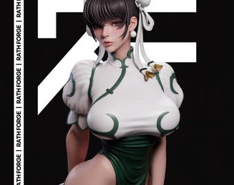 Street Fighter Chun Li NSFW STL 3D Print Model 1/6 Scale