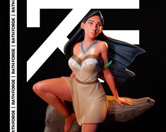Pocahontas NSFW STL 3D Print Model 1/6 Scale