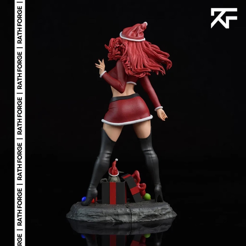 stylized comic character statue stl