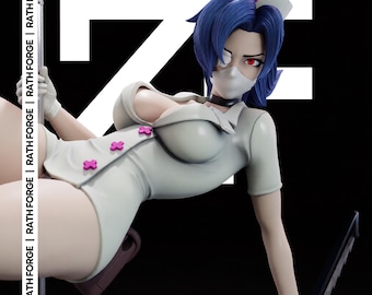 Dark Nurse Assassin NSFW STL 3D Print Model 1/6 Scale