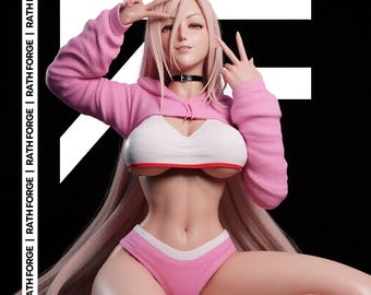 Power NSFW 1:6 STL 3Dプリントファイル 非対応 アニメ樹脂製スタチュー コレクタブルモデル
