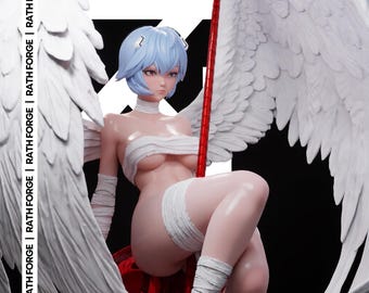 Angel Warrior NSFW 1:6 STL 3D Print File Non Supported Anime Resin Statue