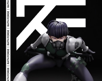 Masked Elite Fighter STL 3D Print Model 1/6 Scale