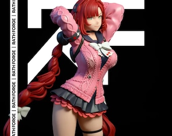 Yuzuha Zenless Zone Zero, wydruk 3D | Figurka anime w skali 1/6 (STL)