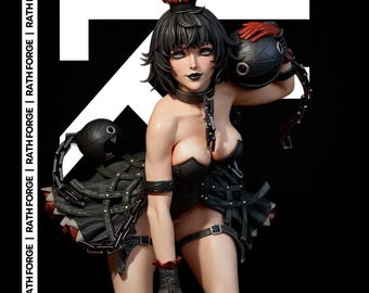Chompette スーパークラウン STL | チェーンチョンププリンセスフィギュア | 1/6スケール | SFW & NSFWオプション | 事前サポート済み - 非サポート 3Dプリントファイル