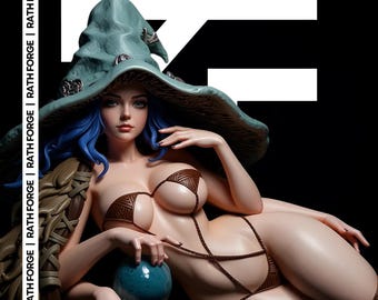 Pierścień Eldena Ranni Wiedźmy (STL) | Figurka Księżniczki Księżyca | Posąg w skali 1/6 | Opcje SFW i NSFW | Model w pozycji leżącej | Cyfrowy wydruk 3D