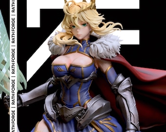 Artoria Pendragon STL Druk 3D Model Figurka Anime Wersja Split