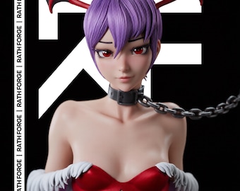 Lilith Darkstalkers NSFW 1/6 Scale STL 3D Print File Non Supported Anime Game Statue
