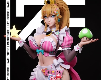 Princess Peach Super Mario NSFW 1:6 STL 3D Print File Non Supported Resin Statue