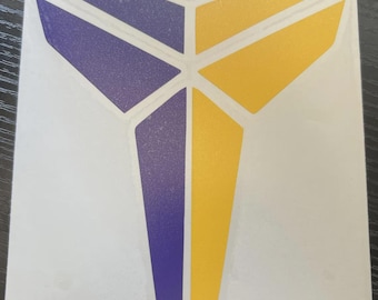 Black Mamba Kobe Bryant Vinyl Decal Sticker, Custom Colorway Sticker, Kobe Vinyl Decal, Lakers Decal Sticker, Kobe Car Window Vinyl Decal