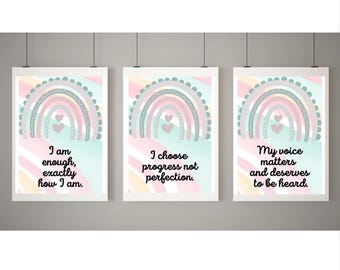 Affirmation Cards for Kids, Teens & Adults, Positive Self-Love Cards, Daily Motivation Deck, Mindfulness and Encouragement Gifts