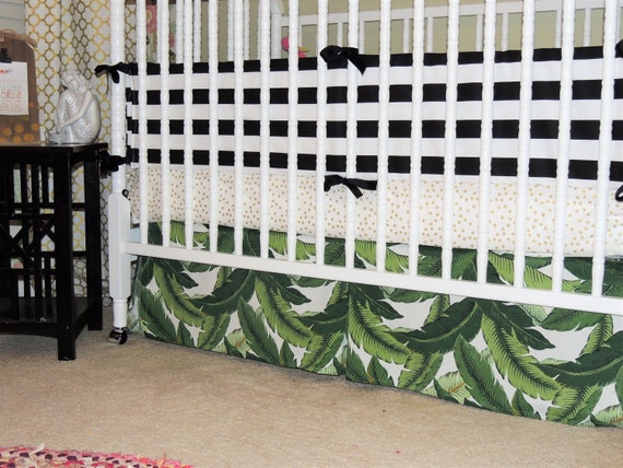 black and gold crib bedding