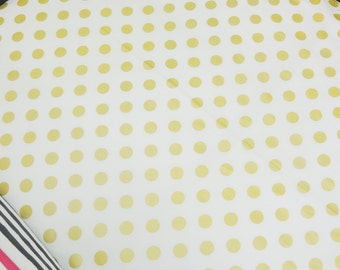 Metallic Gold Dot Sheet, CRIB SHEET ONLY