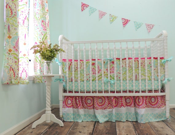 kumari garden crib bedding