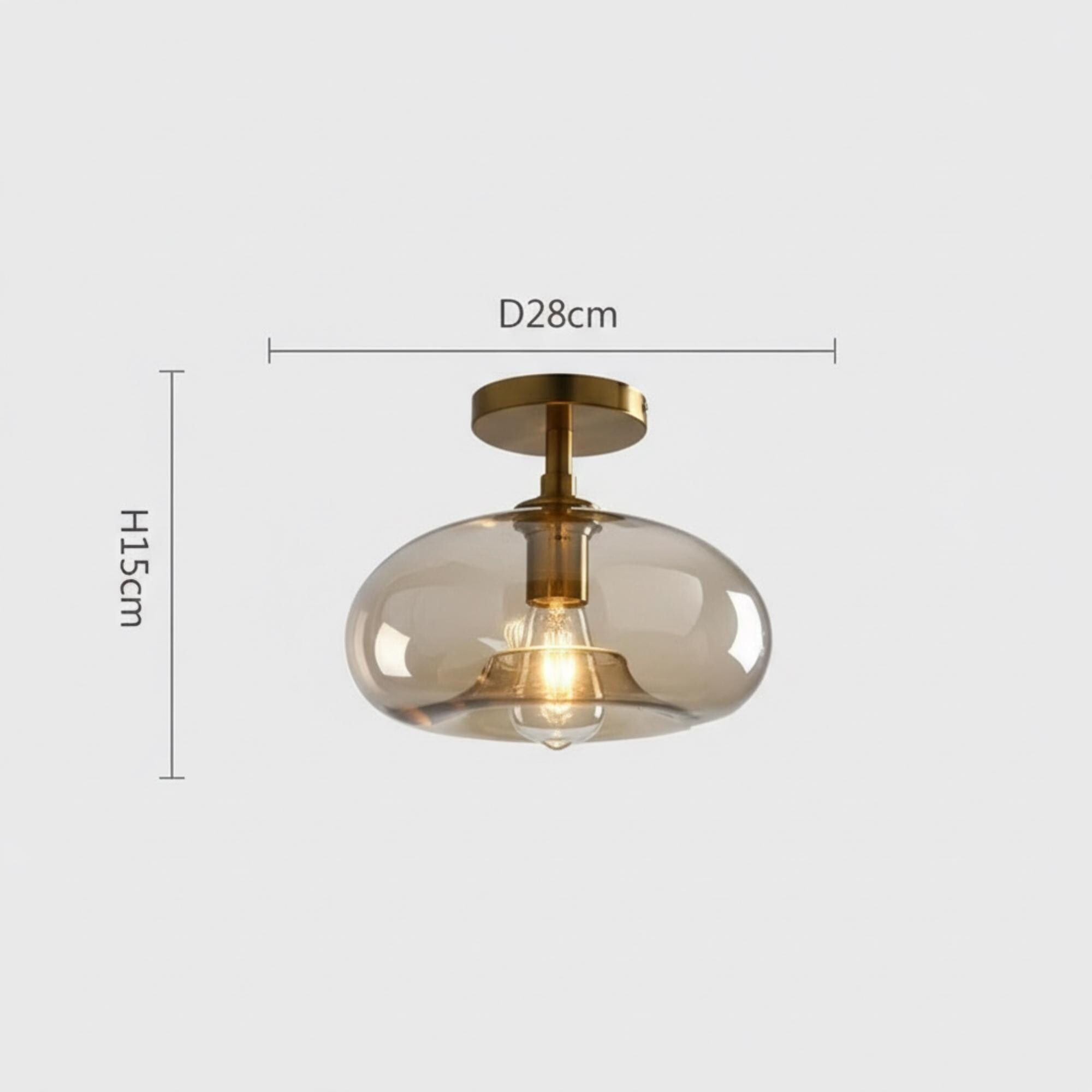 Photo inspiration: Picture Idea: Minimalist Ceiling Light Modern Design Glass Shade Led Fixture Dining