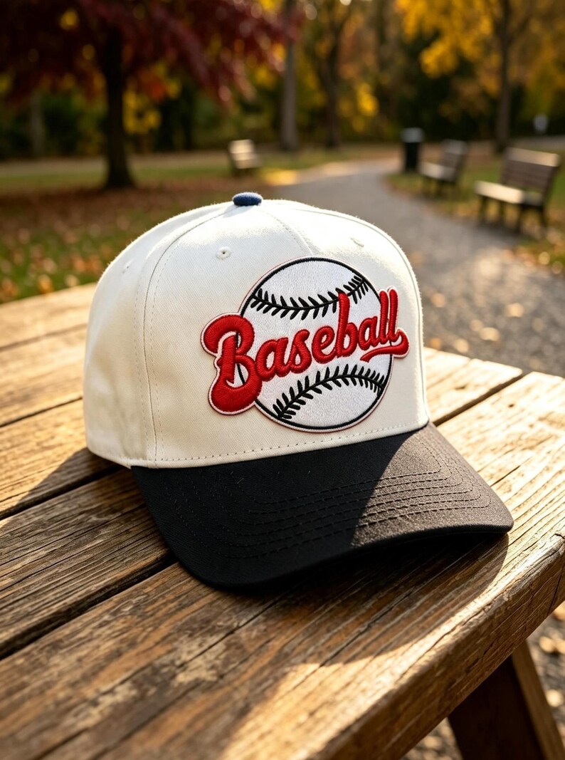 Embroidered Baseball Cap, Red White Trucker Hat, Sports Fan Gift - Etsy