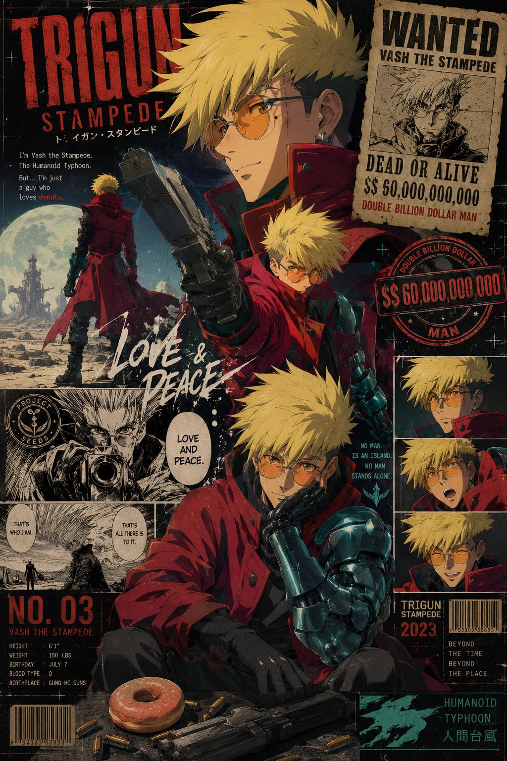 Trigun Stampede Wanted Poster - Etsy