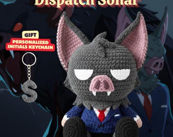 Dispatch Sonar Crochet Plush | Crochet Dispatch Sonar Doll | Fantasy Creature Amigurumi | Handmade Gamer Gift | Fantasy Toy | L65D