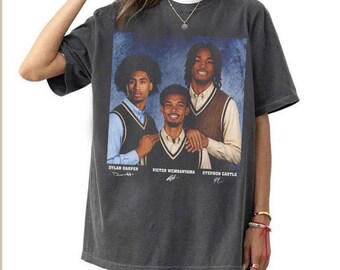 Dylan Harper Victor Wembanyama Stephon Castle Camiseta retro de baloncesto pirata