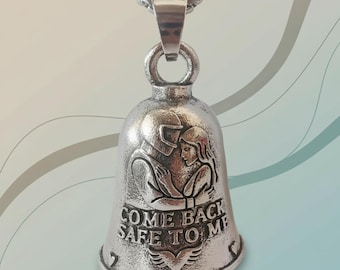 Personligt motorcykelhalsband med turklocka, bikerskyddshänge, punk hiphop-smycken