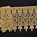 Gold Metallic Venise Lace, 4+1/4 inch wide selling by the yard