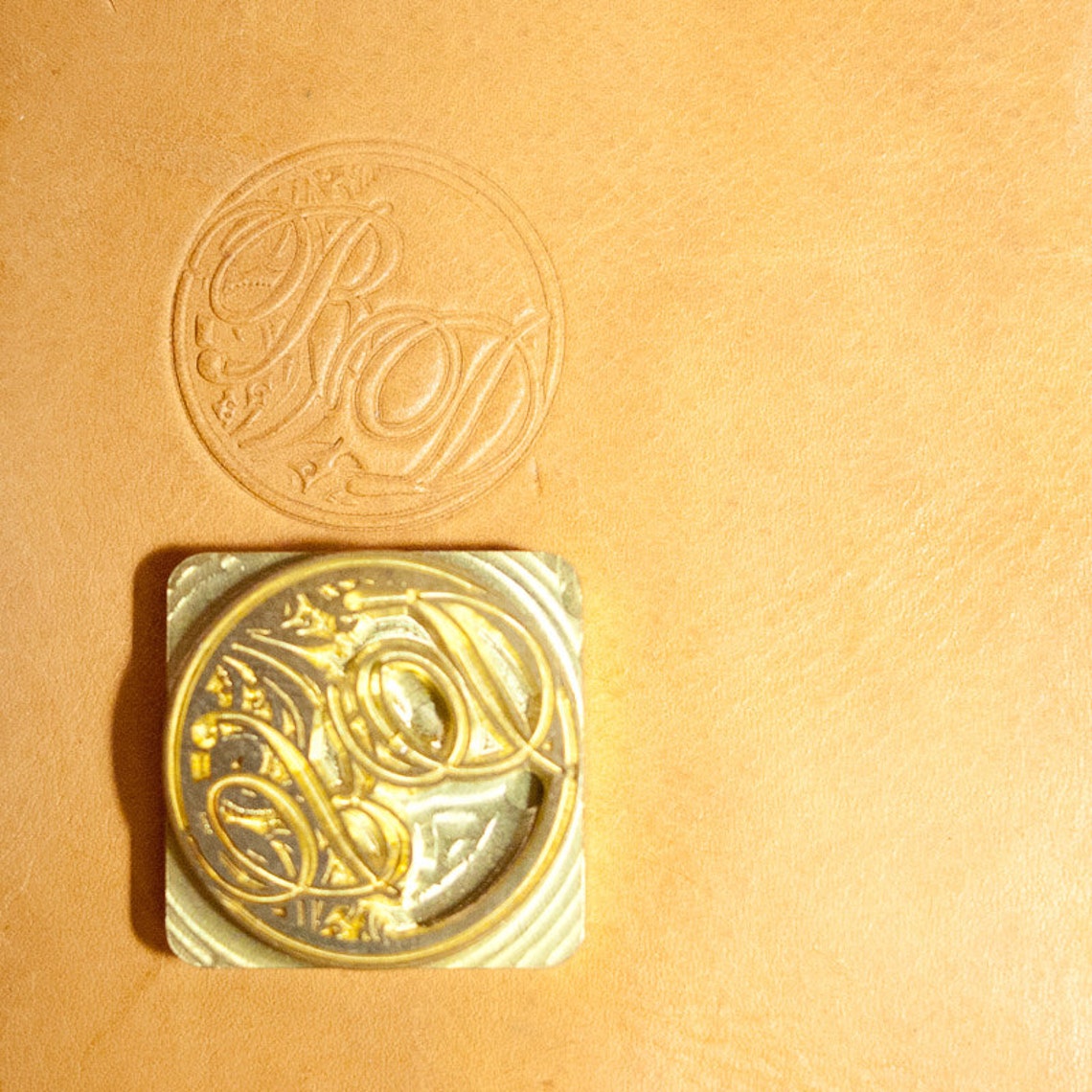 Custom Leather Stamp With Hammering Handle for Leather Emboss Etsy