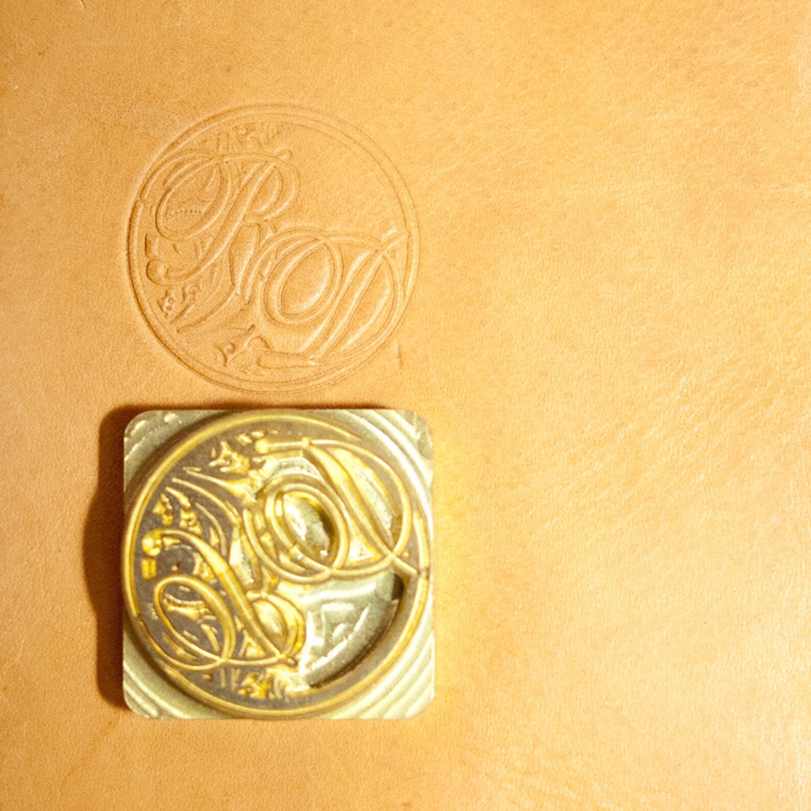 Custom Leather Stamp With Hammering Handle for Leather Emboss Etsy