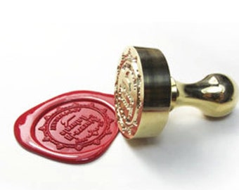 Wax zegel stempel, messing stempel, wax seal, op maat te bestellen