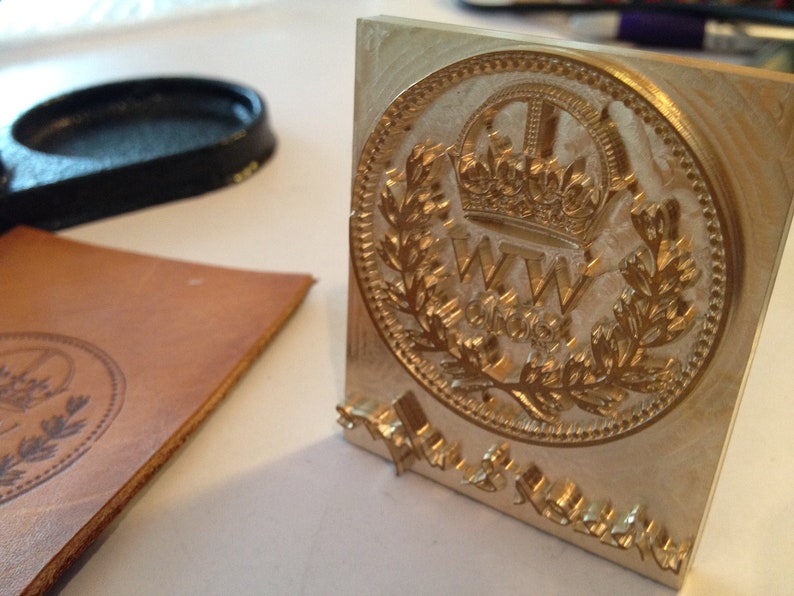 Gift Certificate* Custom Leather Stamp with Heat Embosser for Embossing  Stamping Leather