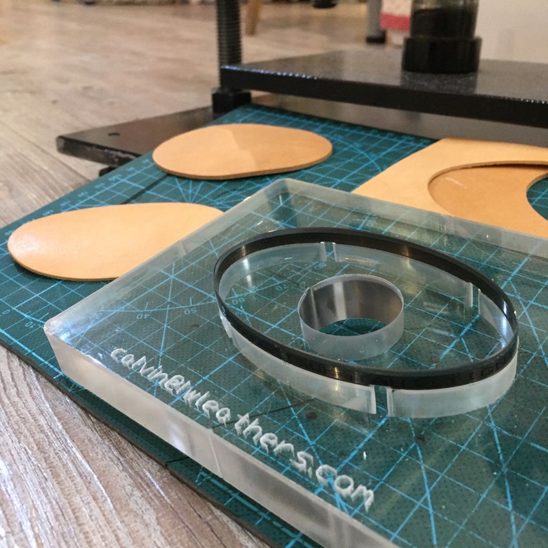 leather die cut die cutting punch Leather Cutting Die with acrylic