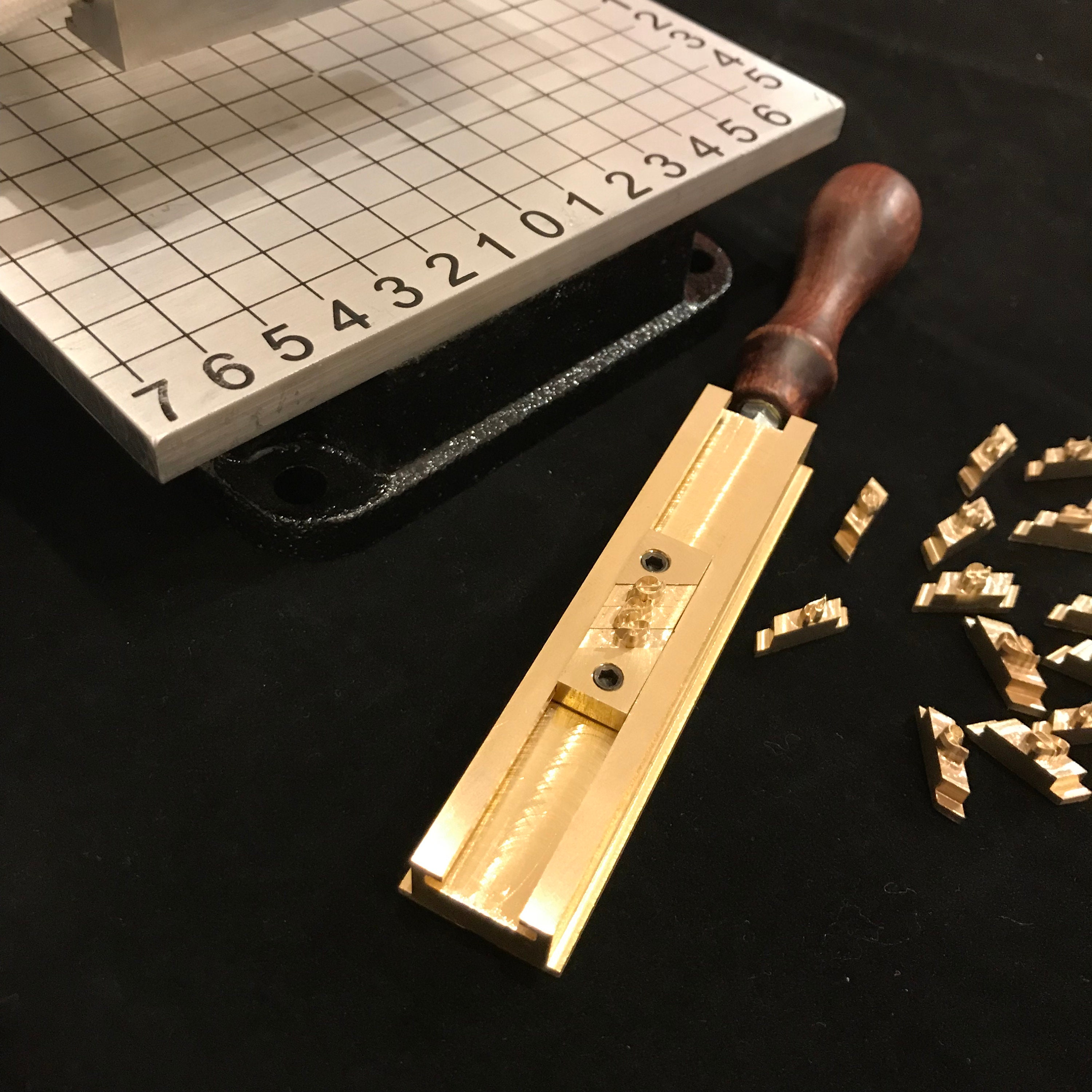 Custom Leather Alphabet Stamping. Gold Foiling Leather Etsy Canada