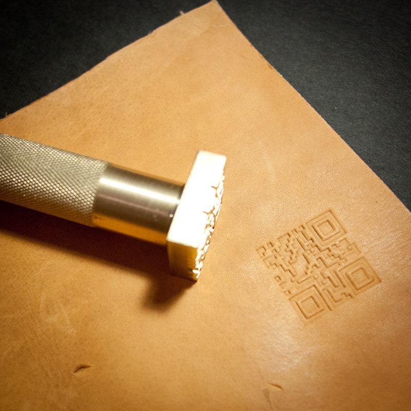 Custom Leather Stamp With Hammering Handle for Leather Emboss Etsy
