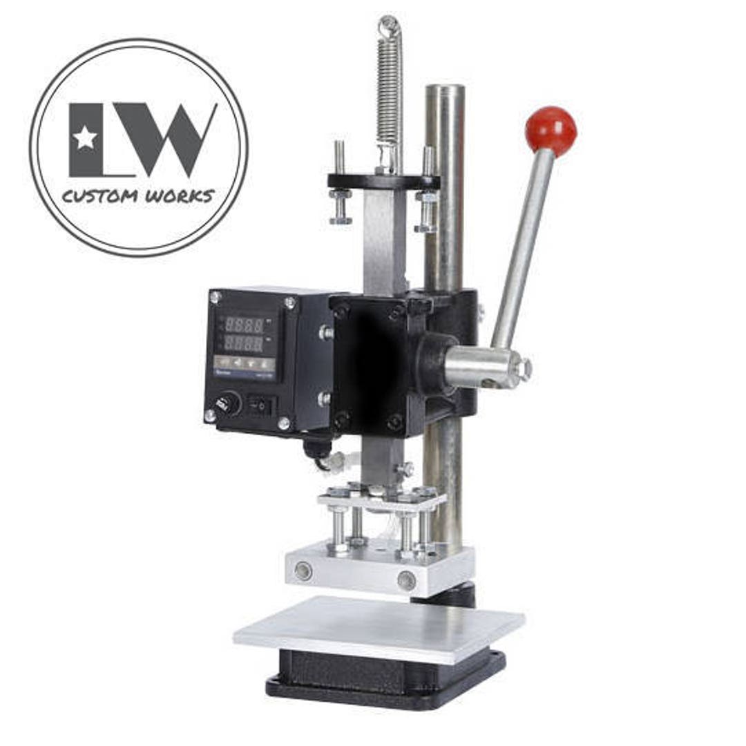 Heating Arbor Press for Leather Embossing and Gold Foiling With Digital