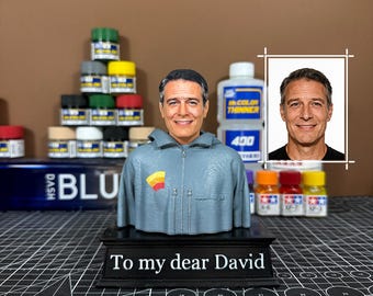 Custom Photo Bust Statues Personalized Portrait Keepsake, One-of-a Kind Gift for Your Family