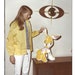 Vintage Color Photo Pretty Teen Girl With Yellow Rabbit Stuffed Animal ...