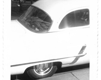 1950s Ford Car Vintage Photograph, Abstract Automotive Art