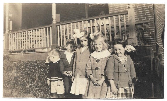 Big Hair Bow Girls Vintage Photo Adorable Children Victorian Etsy