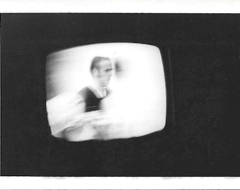 Vintage Photo Abstract Photo Of Television Screen TV