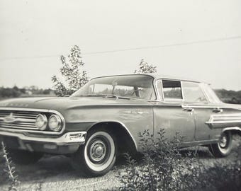 Vintage Car Photo 1960’s Classic Car Antique 4 Door Hardtop Detroit Automobiles