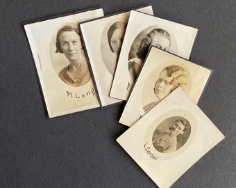Five Vintage School Photos Young Women Marcelled Hair Flappers Identified