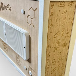 Science Pattern Extra Large Laminar Flow Hood Quad Fan HEPA Workstation with Diffuser System
