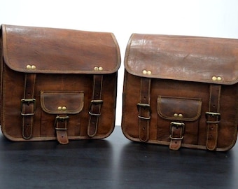 Torba skórzana motocyklowa boczna prawdziwe sakwy oryginalne torby sakiewki sakwy siodłowe