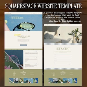Modello di sito web Squarespace / The Country Club