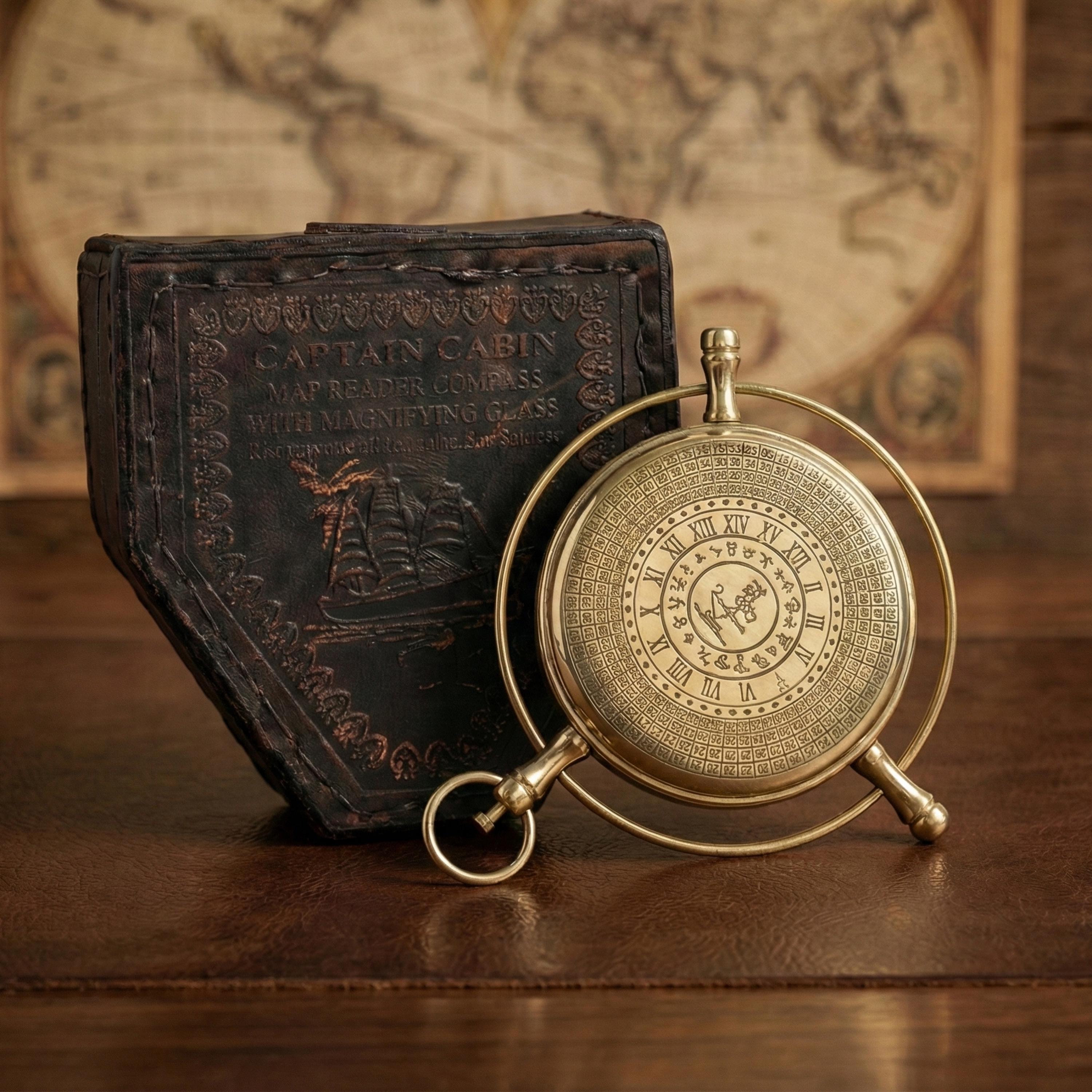 Personalized Brass Compass Alethiometer Unique Design With Nautical ...