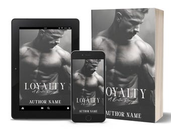 Gritty Black and White Contemporary Romance Premade Ebook Cover | Dark Romance Cover | Book Cover Men | Prepaid Romantic Novel Cover